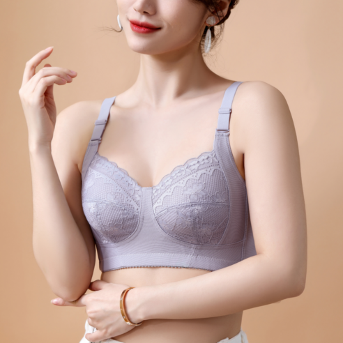 리아모르 여름용 홑겹 빅사이즈 보정브라 + 실리콘니플패치