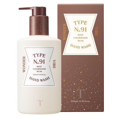 타입넘버 핸드워시, 91원더바이브, 350ml, 1개