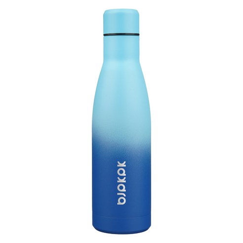 bjpkpk 스테인리스 스틸 이중 단열 보온병, 1개, 스카이 블루, 500ml