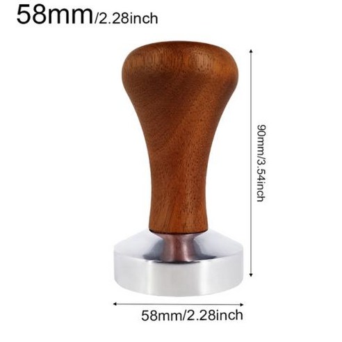 믹서기블렌더 식품 학년 51mm 53mm 58mm 커피 탬퍼 나무 손잡이 바리 스타 에스프레소 메이커 그라인더 수제 고품질 핫, 1) 51mm Tamper