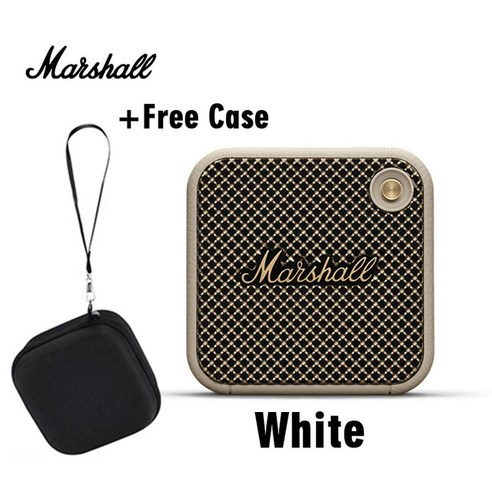 불루투스 Marshall-오리지널 윌렌 휴대용 무선 스피커 블루투스 IP67 방수 및 방진 스포츠 야외 스테레오 베이스, [02] White, White