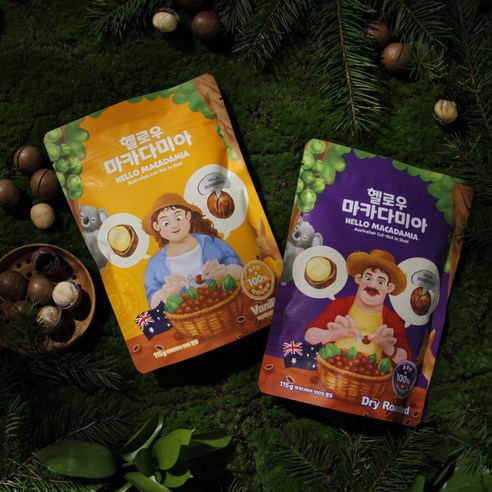 [본사몰] 방송 마카다미아 헬로우 마카다미아 호주 통마카다미아 드라이4, 115g, 4개
