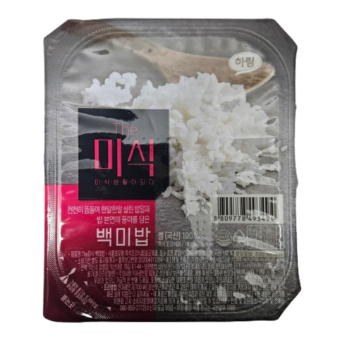 The미식 백미밥, 180g, 12개