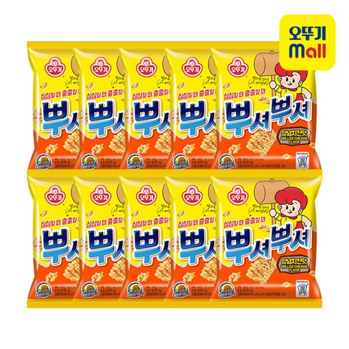 오뚜기 뿌셔뿌셔 양념치킨맛 90g 10개