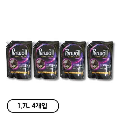 퍼울 다크 드럼용 세탁세제 리필, 1.7L, 1개