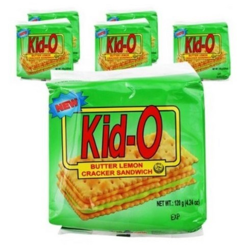 키도 크래커 버터향 앤 레몬향 샌드위치, 6개, 120g