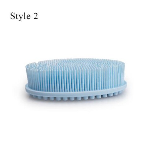마사지 목욕 타올 실리콘 브러쉬 스킨 클린 샤워 장갑 스크럽 리무버 바디 각질 제거, 2) style 2