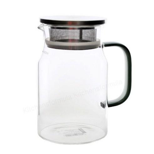Bestra 내열유리 저그 + 차망뚜껑세트 유리티포트 티팟, 저그 800ml+차망뚜껑