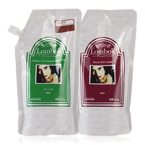 [가인] 오리지날 엘비 트리트먼트 칼라크림 1제500g+2제500g 염모제, [내추럴 브라운]Natural Brown, 1세트