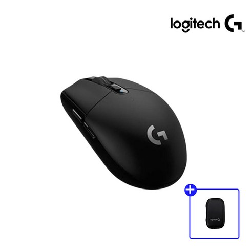 로지텍 마우스 3M 피트 G102 G304 G703 G PRO 지슈라 MX 마스터 애니웨어 등, G403/G603/G703(HERO겸용) 로지텍g304 9 로지텍 G304 LIGHTSPEED 무선 마우스 + 파우치, 블랙+블랙파우치