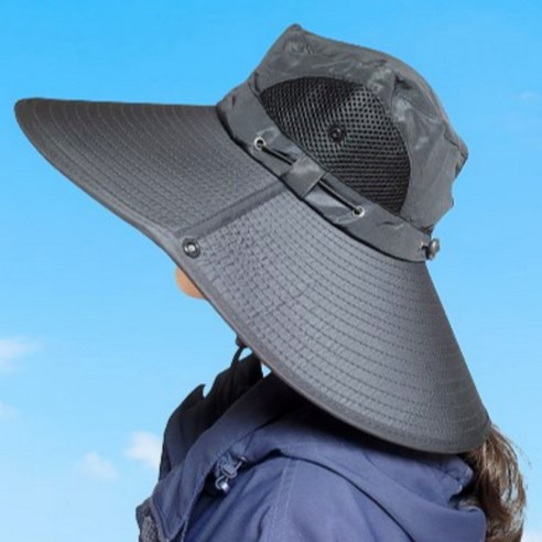 유플리앙 남녀공용 챙넓은 햇빛차단 모자