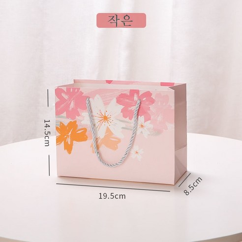 ZZJJC 인사이드 심플 기프트백 기프트백 핸드백 생일선물세트, 트럼펫 1개, 유화 벚꽃 선물 봉투