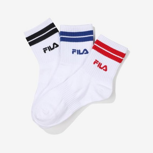 휠라 [FILA] 컬러 변형 중목 3번들 (FS3SCF5359X_WHI), WHITE/260