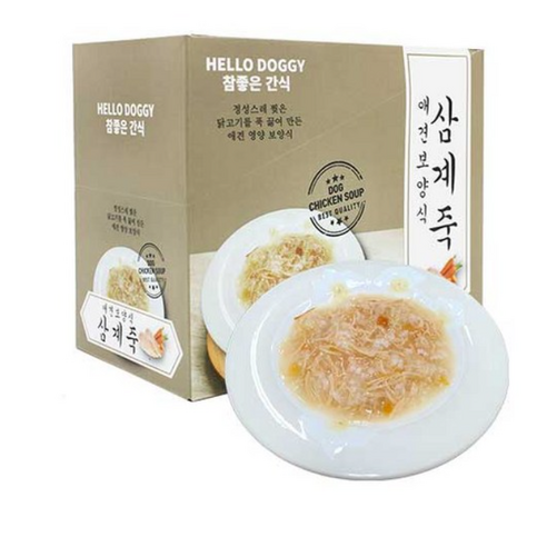 참좋은간식 삼계죽 강아지 간식 80g, 삼계맛, 10개 
강아지 간식