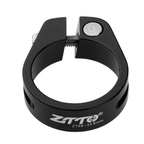범용 자전거 시트 포스트 고정 클램프 퀵 릴리스 사이클 잠금 홀더 클립, 블랙 34.9mm, 설명, 알루미늄 합금