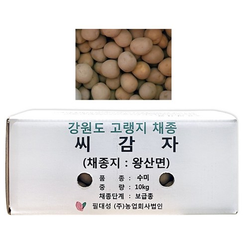 씨감자 수미 두백 4KG 10KG 20KG 강원도 왕산면 보급종 + 감자재배요령 설명서 동봉, 두백감자(쪄먹는용) Best Top5