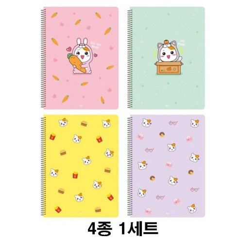 아이비스 에비츄 좌철원링노트 EB11018, 랜덤발송, 4개