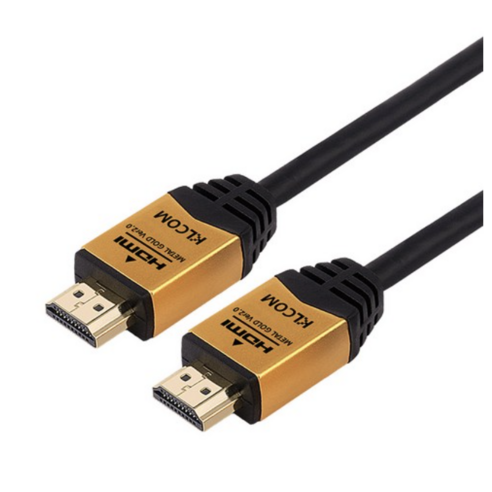 케이엘컴 4K UHD HDMI to HDMI METAL GOLD v2.0 모니터케이블, 1개, 3m