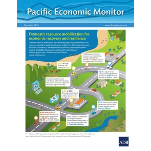 (영문도서) Pacific Economic Monitor - December 2023: Domestic Resource Mobilization for Economic Recover... Paperback, Asian Development Bank, English, 9789292705107
