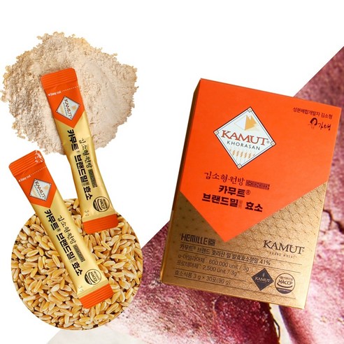 프리미엄 카무트 호라산밀 효소 가루 분말, 150개, 3g 황국균 Best Top5 프리미엄 카무트 호라산밀 효소 가루 분말, 150개, 3g 황국균 Best Top5