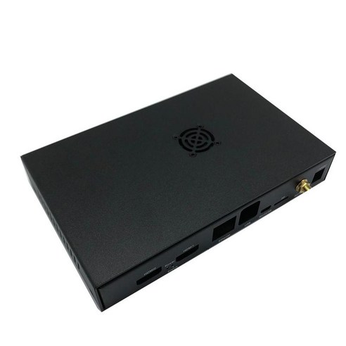 CM4 CM4 IO 컴퓨팅 모듈 보드용 1x 금속 케이스 박스 쉘, 171.5x109.5x28.5mm, 검정
