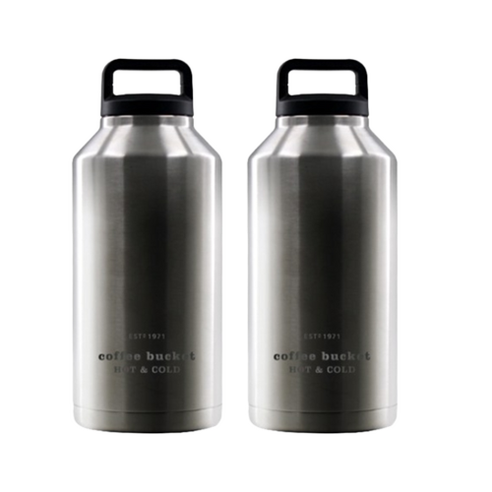 코멕스 손잡이 보온보냉병 2p, 실버, 2L