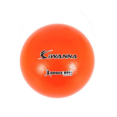 아이워너 피구공 그린 3호 부드러운 부상방지 소프트볼 탱탱볼 핸드볼 학교체육 공놀이, 오렌지, 1개, IWS3973