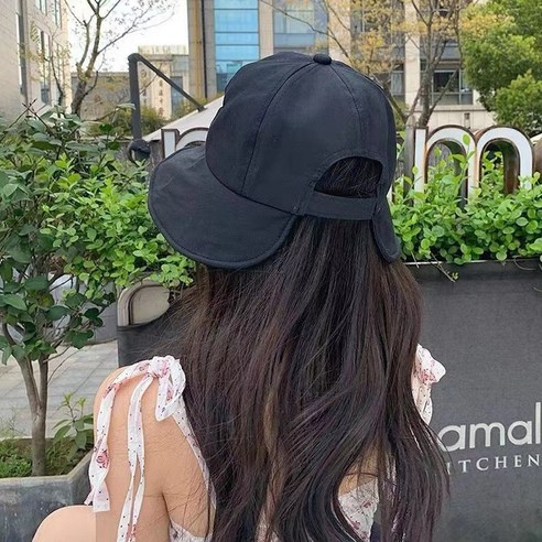 코지위크 여성 버킷햇 벙거지모자 S21, 벨크로 블랙