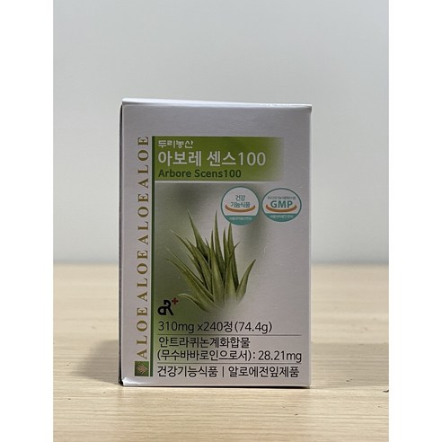 두리농산 알로에 아보레센스100, 74.4g, 1개