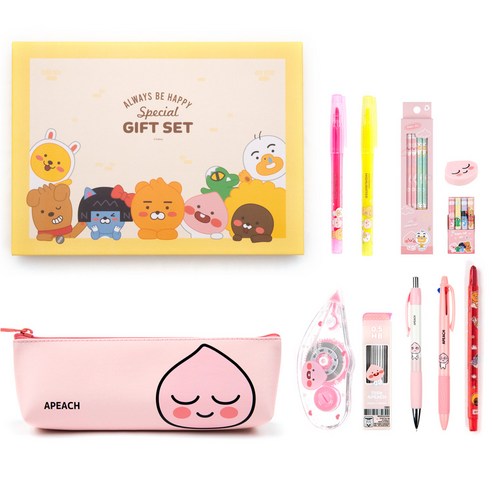 카카오프렌즈 필기구 문구세트: 귀여움과 실용성의 완벽한 조화