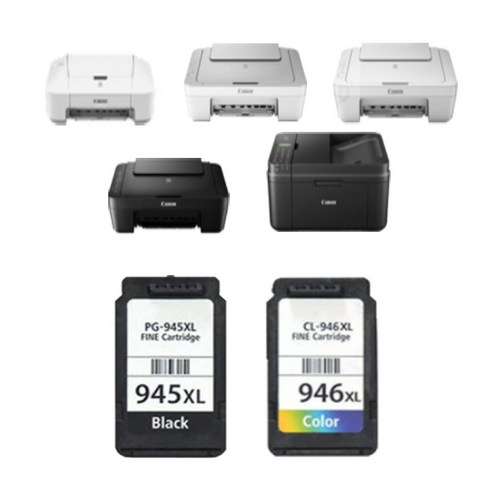 캐논 MG 3090 잉크 블랙 컬러 호환 PG-945XL CL-946XL 프린터 PIXMA 2490 2590 2990 MX 499, 1개입, 컬러색 대용량 CL946XL