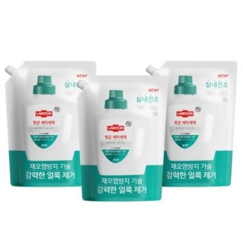랩신 항균 세탁세제 솔잎향, 1.5L, 6개