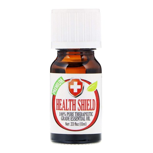 Healing Solutions 100% 퓨어 테라퓨틱 그레이드 에센셜 오일, 10ml, Health Shield, 1개