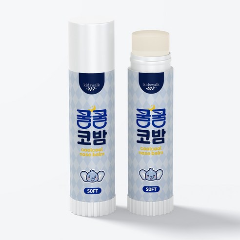 촉촉하고 시원하게! 온 가족 코 건강 지킴이, 키즈웍 쿨쿨코밤 2종 세트