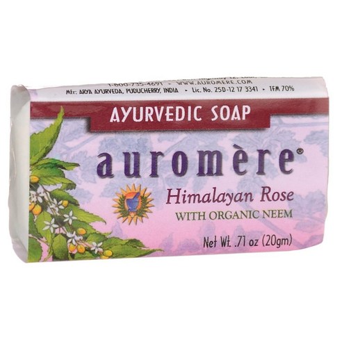 Auromere 아유르베딕 비누, 20g, 1개