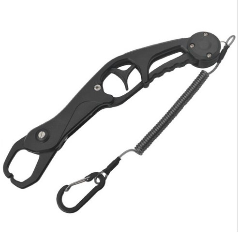 Xzante 알루미늄 낚시 립 그립 물고기 컨트롤러 후크 제거 태클 도구 그리퍼 25 Cm 블랙, 검은 색