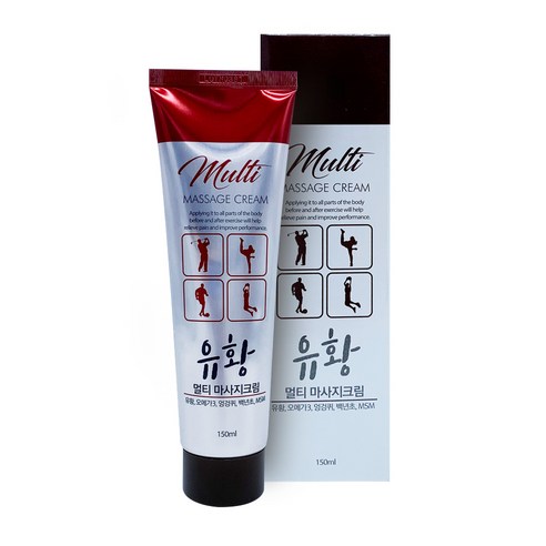 참조은 msm 유황 멀티 스포츠 마사지 크림 바르는파스 150ml 2개, 1개입