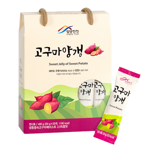 밀양한천 고구마양갱 20p, 400g, 1개