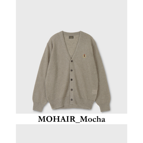 헤리티지플로스가디건 CREST MOHAIR CARDIGAN