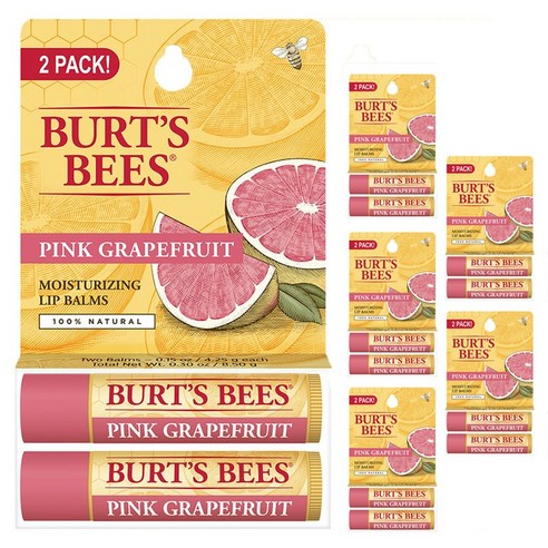 버츠비 모이스처라이징 립 밤, Pink Grapefruit, 12개입
