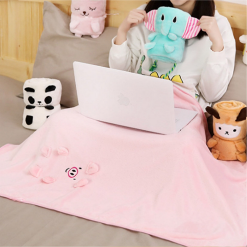 요니크 극세사 캐릭터 무릎담요