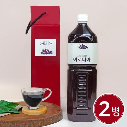 고창토박이가 만든 아로니아원액 1500ml 4병 엑기스, 4개, 단품