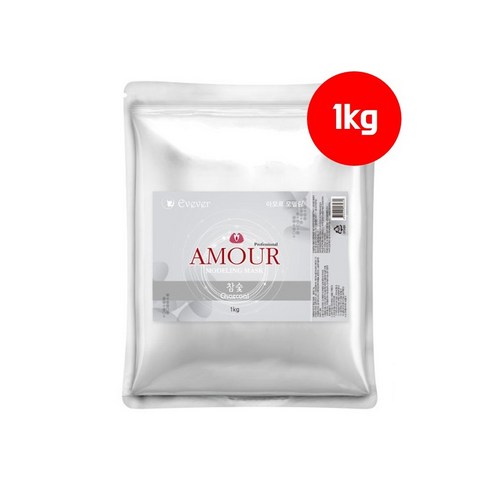 참숯 모델링팩 1kg 대용량 올리브영 고무팩 아모르 모델링, 1개