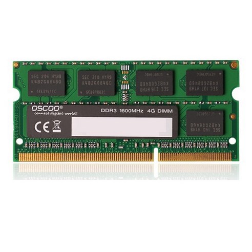 OSCOO 메모리 모듈 DDR3 4G 노트북 메모리 1600MHz 1.35V 노트북 컴퓨터 메모리 모듈, 보여진 바와 같이, 하나