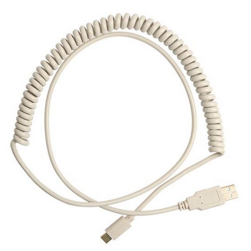 포커 2 GH60 키보드 키트 USB C 코일 케이블 전선 기계 키보드 USB 케이블 유형 C의 USB 인터페이스, 사진 색상, 하나