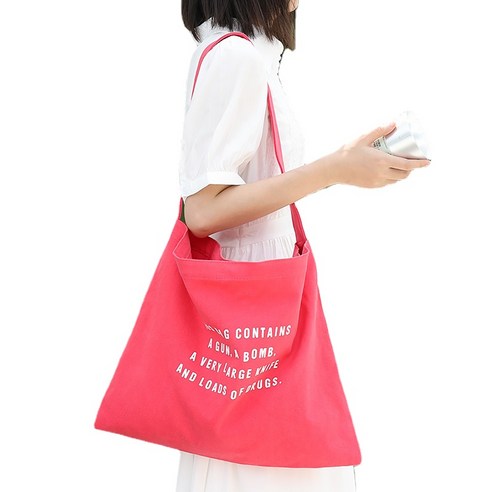 ANKRIC 수제가방 간단한 편지 어깨 가방 패션 인쇄 슬렁 여성 가방에 캐주얼 아트 캔버스 가방 한국판
