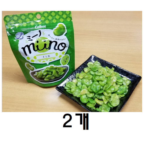 가루비 minno 미노 소라마메 완두콩 소금맛, 2개, 28g