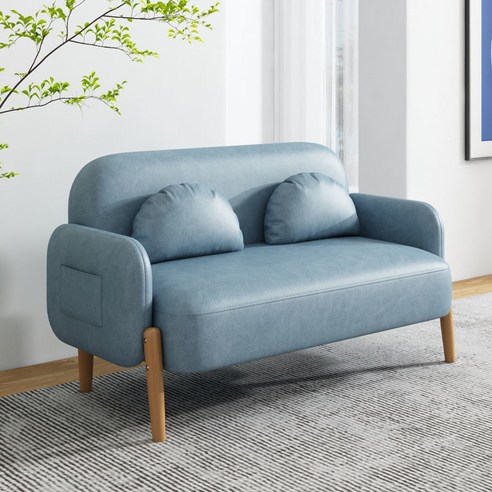 MONTHERIA 패브릭쇼파 3인용쇼파 1인소파 B916-53, 150CM, 푸른 색