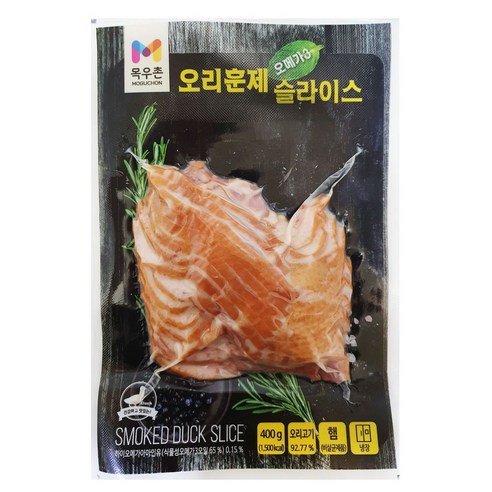 목우촌 오메가3 오리훈제 슬라이스 400g, 6개