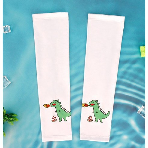 공룡 쿨토시 팔토시 아동 어린이 남아 키즈 여름 야외활동 Cooling arm sleeves
